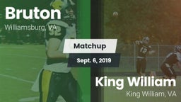 Matchup: Bruton vs. King William  2019