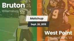 Matchup: Bruton vs. West Point  2019