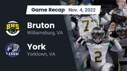 Recap: Bruton  vs. York  2022
