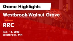 Westbrook-Walnut Grove  vs RRC  Game Highlights - Feb. 14, 2020