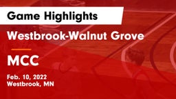 Westbrook-Walnut Grove  vs MCC Game Highlights - Feb. 10, 2022