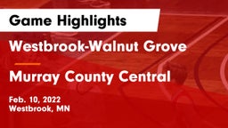Westbrook-Walnut Grove  vs Murray County Central  Game Highlights - Feb. 10, 2022