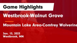 Westbrook-Walnut Grove  vs Mountain Lake Area-Comfrey Wolverines Game Highlights - Jan. 13, 2023