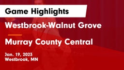 Westbrook-Walnut Grove  vs Murray County Central  Game Highlights - Jan. 19, 2023