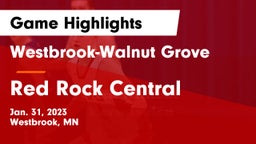 Westbrook-Walnut Grove  vs Red Rock Central  Game Highlights - Jan. 31, 2023