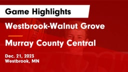 Westbrook-Walnut Grove  vs Murray County Central  Game Highlights - Dec. 21, 2023