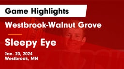 Westbrook-Walnut Grove  vs Sleepy Eye  Game Highlights - Jan. 20, 2024