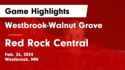 Westbrook-Walnut Grove  vs Red Rock Central  Game Highlights - Feb. 26, 2024