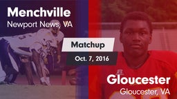 Matchup: Menchville vs. Gloucester  2016