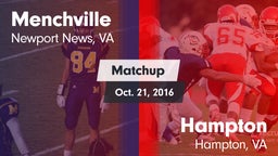 Matchup: Menchville vs. Hampton  2016