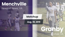 Matchup: Menchville vs. Granby  2019