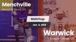 Matchup: Menchville vs. Warwick  2019