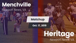 Matchup: Menchville vs. Heritage  2019