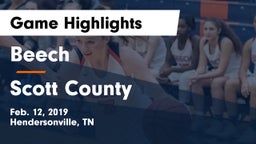 Beech  vs Scott County  Game Highlights - Feb. 12, 2019