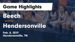 Beech  vs Hendersonville Game Highlights - Feb. 8, 2019