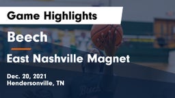 Beech  vs East Nashville Magnet Game Highlights - Dec. 20, 2021