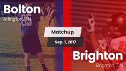 Matchup: Bolton vs. Brighton  2017