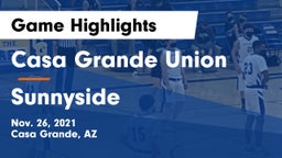 Casa Grande Union  vs Sunnyside  Game Highlights - Nov. 26, 2021