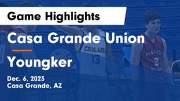 Casa Grande Union  vs Youngker  Game Highlights - Dec. 6, 2023