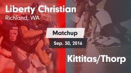 Matchup: Liberty Christian vs. Kittitas/Thorp 2016