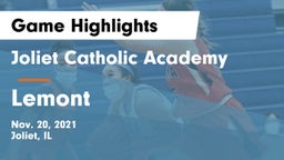 Joliet Catholic Academy  vs Lemont  Game Highlights - Nov. 20, 2021