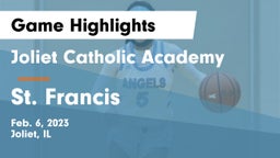 Joliet Catholic Academy  vs St. Francis  Game Highlights - Feb. 6, 2023