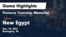 Florence Township Memorial  vs New Egypt  Game Highlights - Dec. 18, 2023