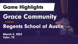 Grace Community  vs Regents School of Austin Game Highlights - March 5, 2024