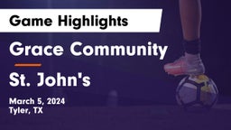 Grace Community  vs St. John's  Game Highlights - March 5, 2024