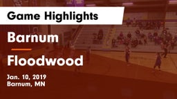 Barnum  vs Floodwood  Game Highlights - Jan. 10, 2019