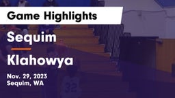 Sequim  vs Klahowya Game Highlights - Nov. 29, 2023