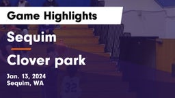 Sequim  vs Clover park  Game Highlights - Jan. 13, 2024