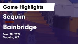 Sequim  vs Bainbridge  Game Highlights - Jan. 20, 2024