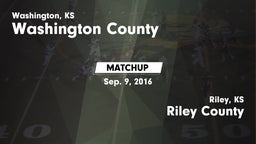 Matchup: Washington County vs. Riley County  2016