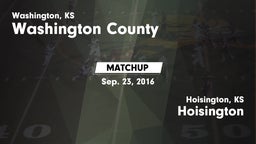 Matchup: Washington County vs. Hoisington  2016