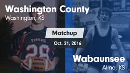 Matchup: Washington County vs. Wabaunsee  2016