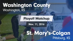 Matchup: Washington County vs. St. Mary's-Colgan  2015