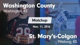 Matchup: Washington County vs. St. Mary's-Colgan  2016