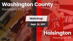 Matchup: Washington County vs. Hoisington  2017