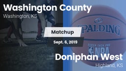 Matchup: Washington County vs. Doniphan West  2019