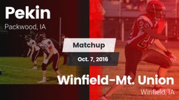 Matchup: Pekin vs. Winfield-Mt. Union  2016