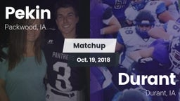 Matchup: Pekin vs. Durant  2018