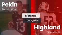 Matchup: Pekin vs. Highland  2019