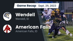 Recap: Wendell  vs. American Falls  2023