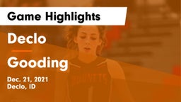 Declo  vs Gooding  Game Highlights - Dec. 21, 2021