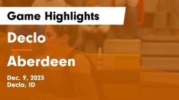 Declo  vs Aberdeen  Game Highlights - Dec. 9, 2023