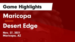 Maricopa  vs Desert Edge  Game Highlights - Nov. 27, 2021