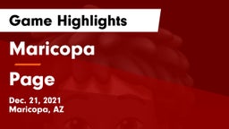 Maricopa  vs Page  Game Highlights - Dec. 21, 2021