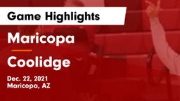 Maricopa  vs Coolidge  Game Highlights - Dec. 22, 2021