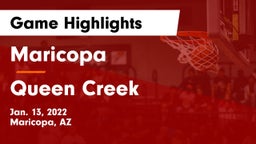 Maricopa  vs Queen Creek  Game Highlights - Jan. 13, 2022